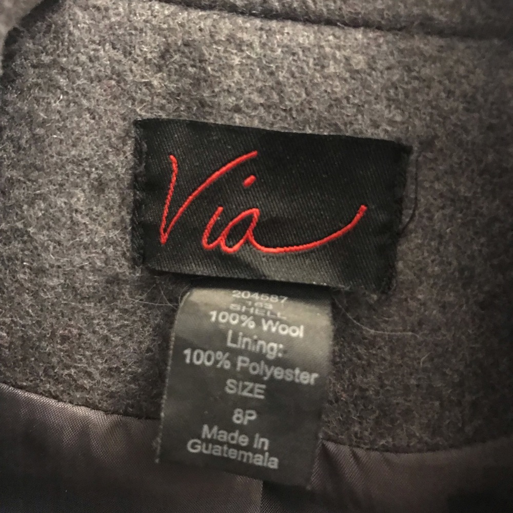Grey Wool Coat - Picture 6 of 8